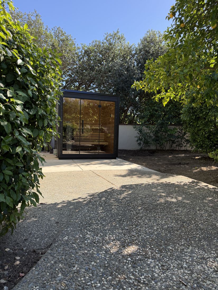 Custom backyard sauna Sacramento CA
