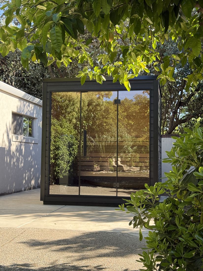 Estate glass-front sauna installation Granite Bay CA